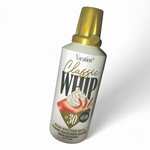 Vacation Classic Whip SPF 30 Glow Sunscreen Mousse - Gold and White